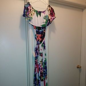 Off the shoulder floral dress